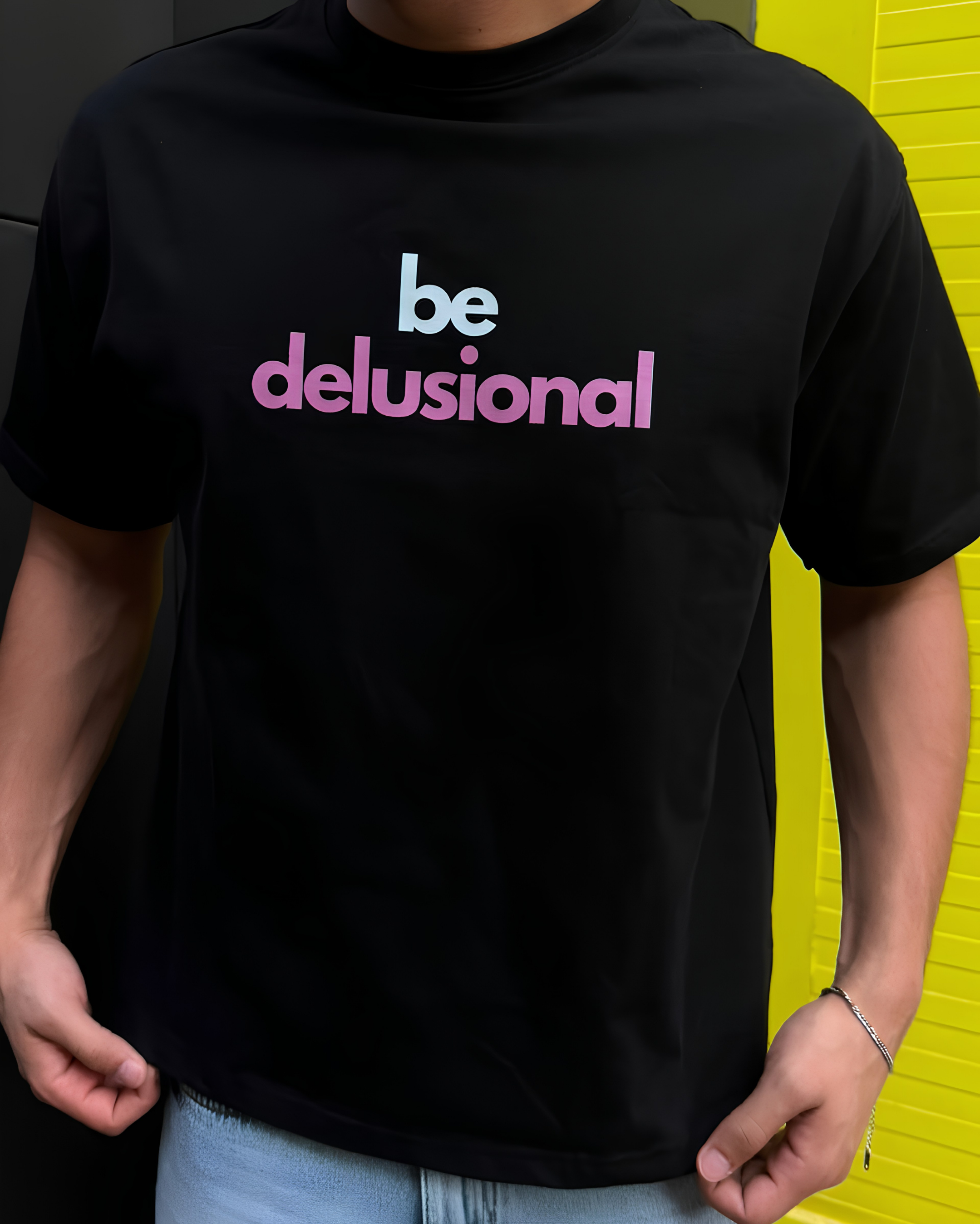 Be Delusional Black Tee